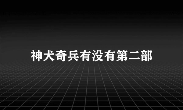 神犬奇兵有没有第二部