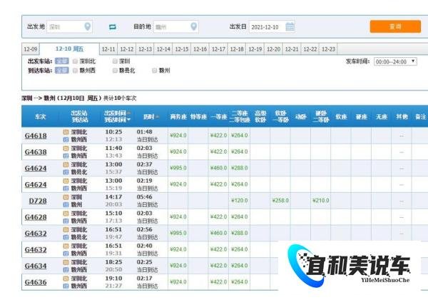 赣深高铁票价大约是多少