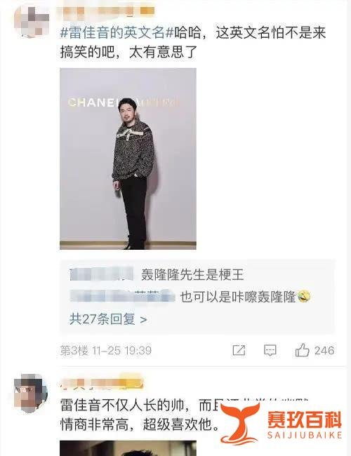 轰隆隆,成了雷佳音的英文名!网友盛赞这情商,前夫哥籍此出位