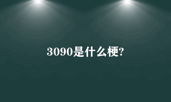 3090是什么梗?