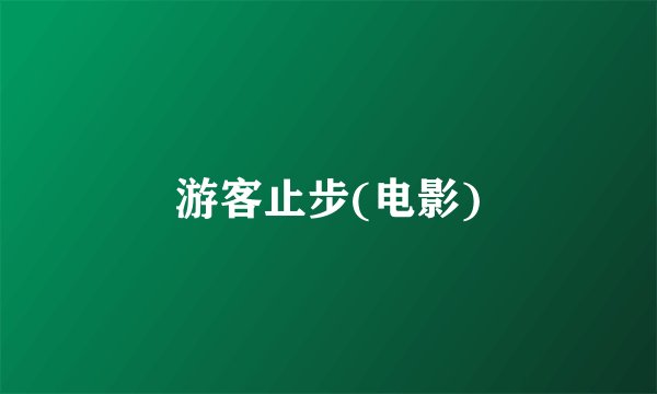 游客止步(电影)