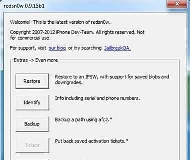 iPhone4S使用红雪最新iOS5平刷和降级教程