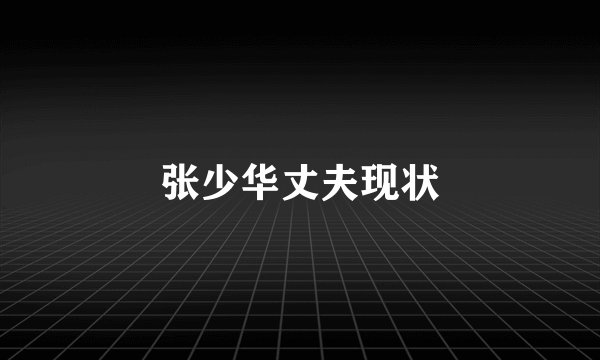 张少华丈夫现状
