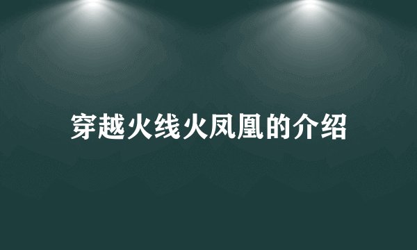 穿越火线火凤凰的介绍