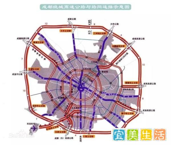 3.5环将开建，童鞋注意：十年内，成都将拥有12根“环”