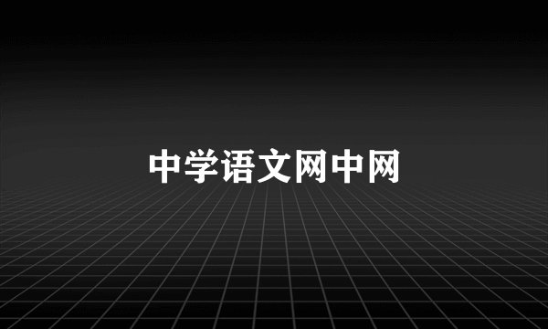 中学语文网中网