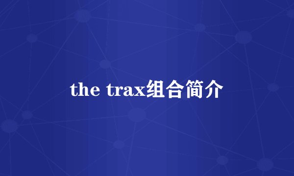 the trax组合简介