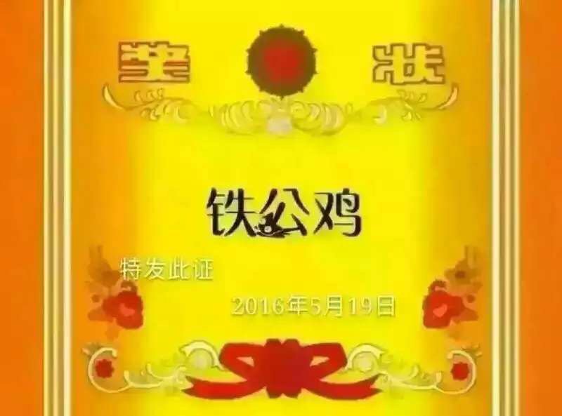 奖状铁公鸡