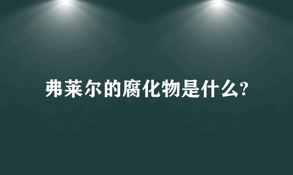 弗莱尔的腐化物是什么?