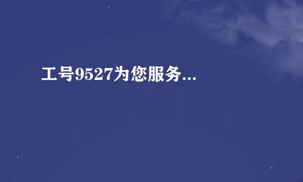工号9527为您服务...