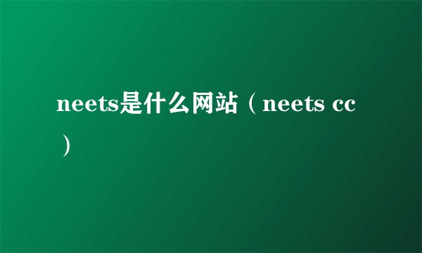 neets是什么网站（neets cc）