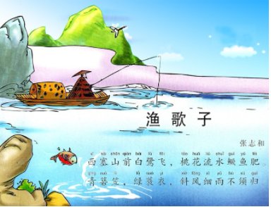晚霞伴鹭飞,舟泛桃花水。必有笠翁在,归来鳜鱼肥是哪首诗?