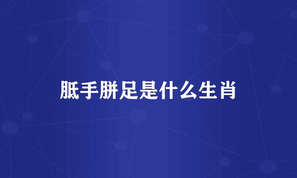 胝手胼足是什么生肖