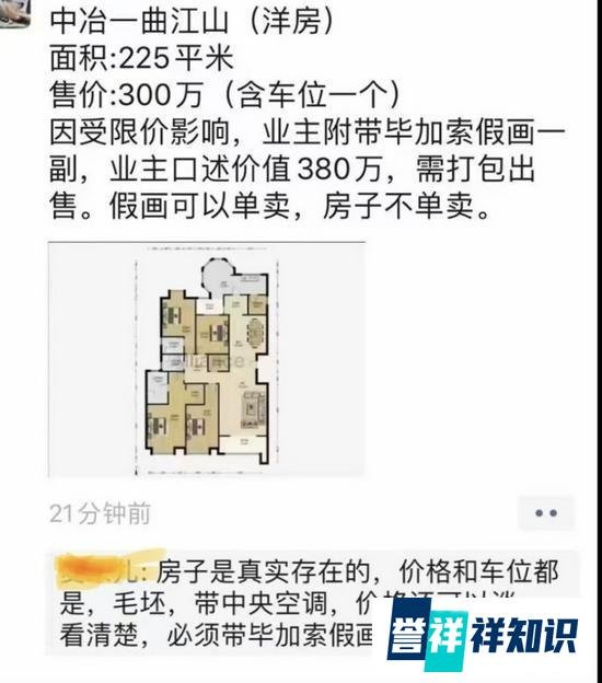 业主卖房搭售380万毕加索假画 这是咋情况？