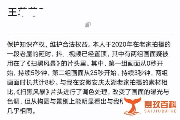 剧红是非多,《扫黑风暴》片头涉嫌抄袭?