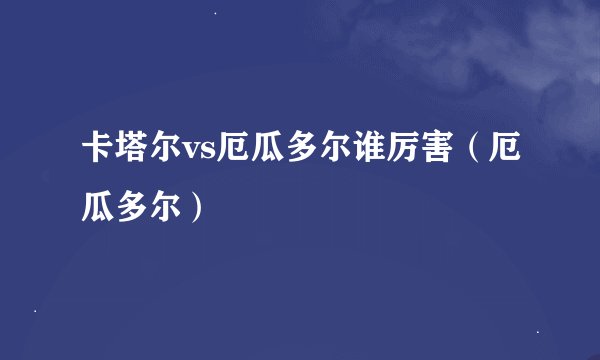 卡塔尔vs厄瓜多尔谁厉害（厄瓜多尔）