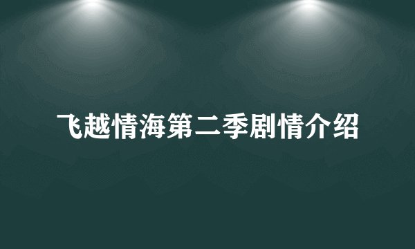 飞越情海第二季剧情介绍