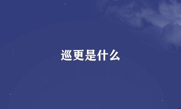 巡更是什么