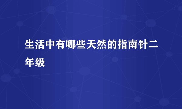 生活中有哪些天然的指南针二年级