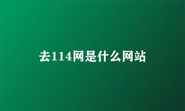 去114网是什么网站