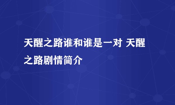 天醒之路谁和谁是一对 天醒之路剧情简介
