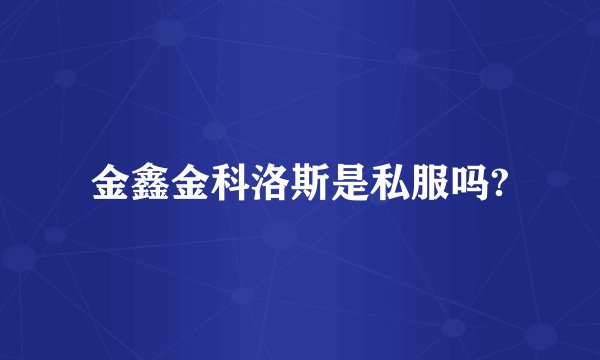 金鑫金科洛斯是私服吗?