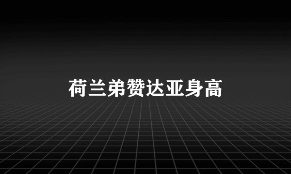 荷兰弟赞达亚身高