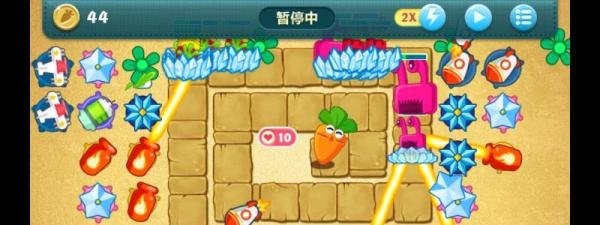 保卫萝卜挑战关34之全清金萝卜攻略