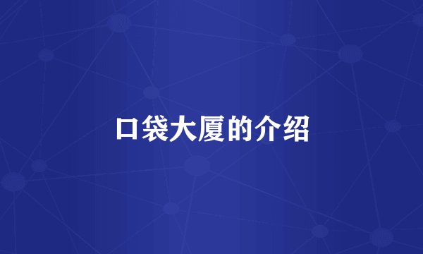 口袋大厦的介绍