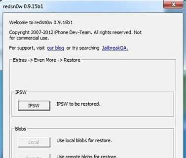 iPhone4S使用红雪最新iOS5平刷和降级教程