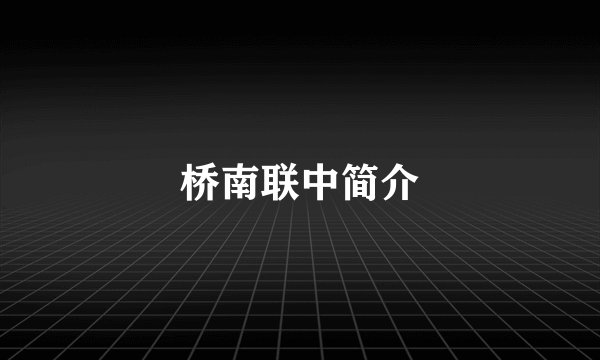 桥南联中简介