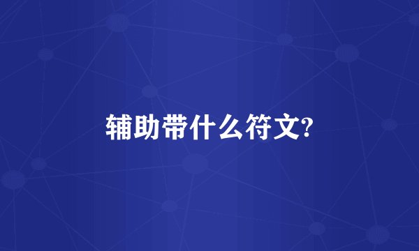 辅助带什么符文?