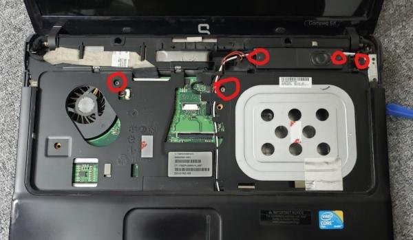 惠普笔记本Compaq511拆机图片分解