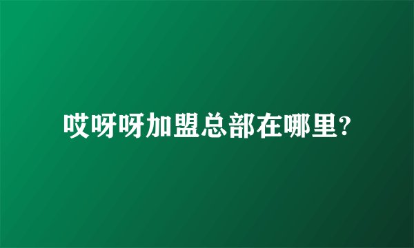 哎呀呀加盟总部在哪里?