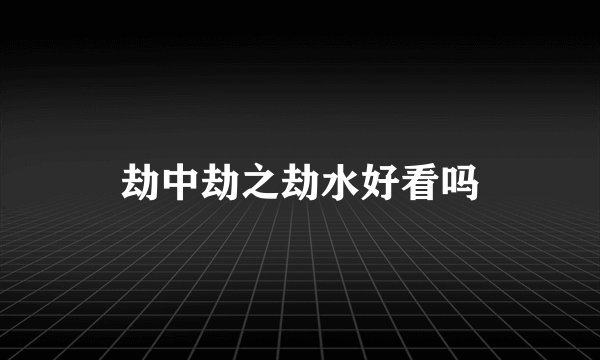 劫中劫之劫水好看吗