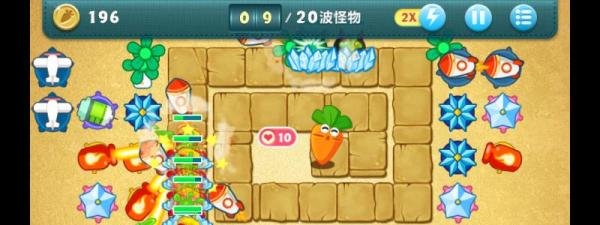 保卫萝卜挑战关34之全清金萝卜攻略