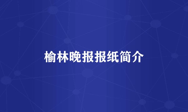 榆林晚报报纸简介