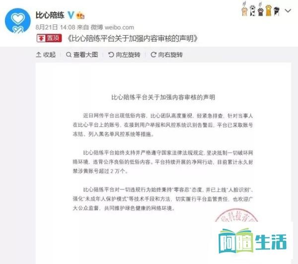 低俗软色情ghs，“比心”陪玩App这下凉了！