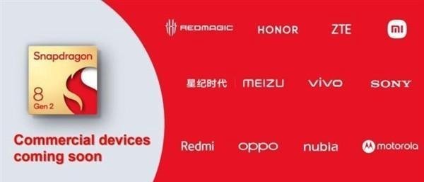 骁龙8 Gen2首批机型公布：vivo、小米、荣耀、moto等都有