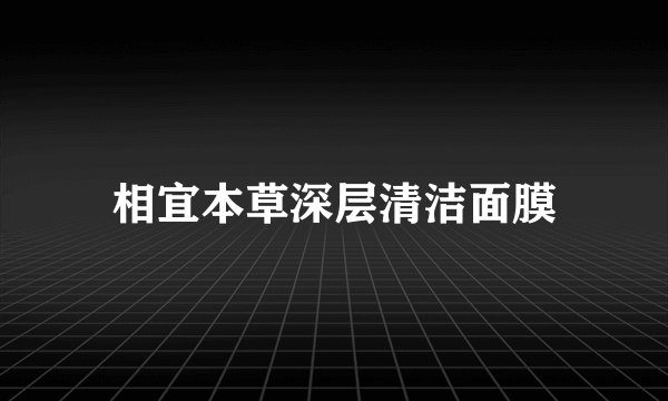 相宜本草深层清洁面膜