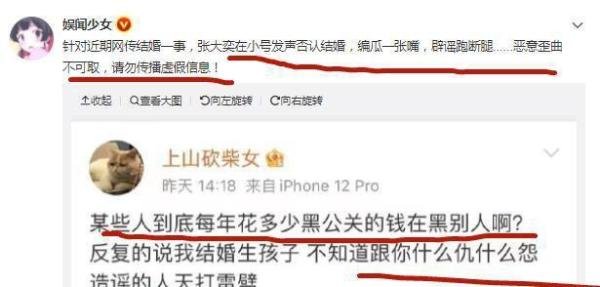 张大奕辟谣已婚，蒋凡董花花婚姻成谜，有一点你要知道