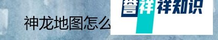 神龙地图怎么下载