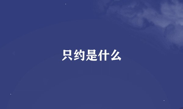 只约是什么