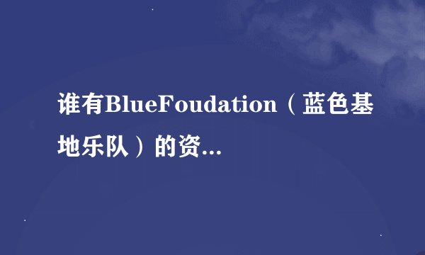 谁有BlueFoudation（蓝色基地乐队）的资料及专辑？最好详细一些，谢了。
