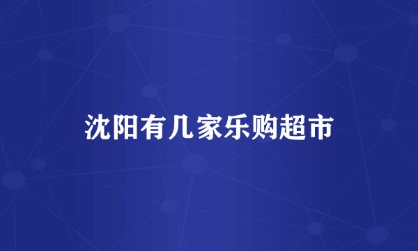 沈阳有几家乐购超市