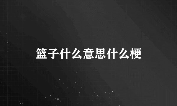 篮子什么意思什么梗