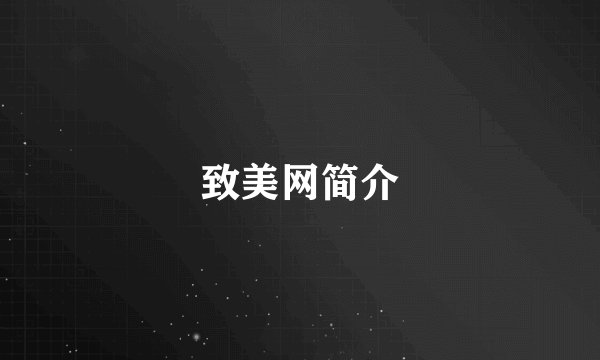 致美网简介