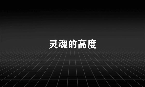 灵魂的高度