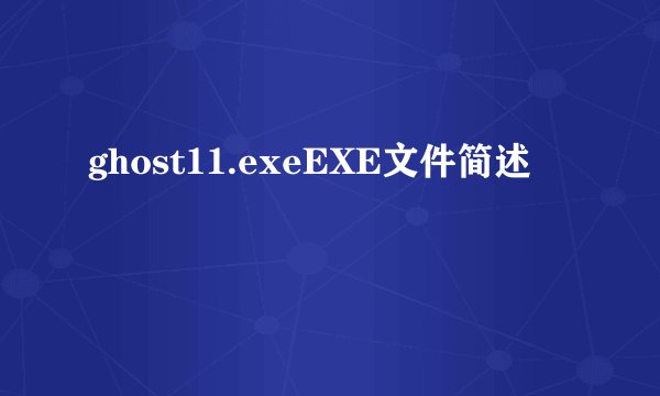 ghost11.exeEXE文件简述