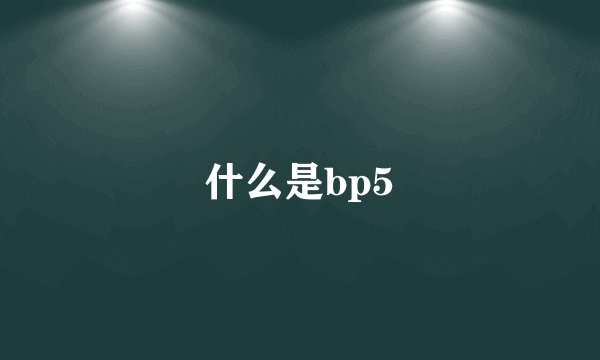 什么是bp5